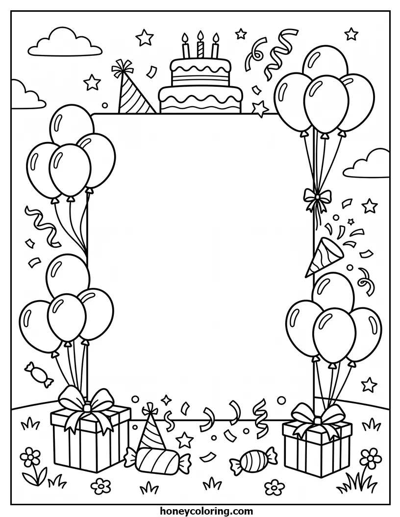 Birthday Card Printable Activity Page