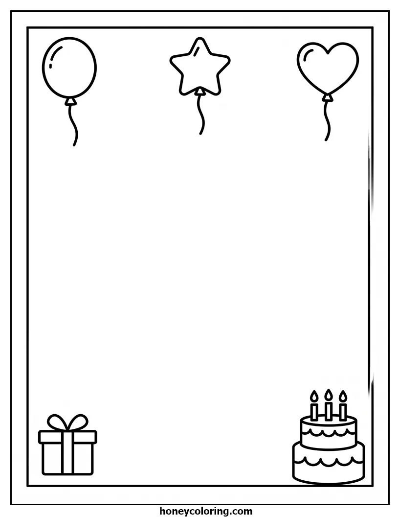 Birthday Card Printable Activity Sheet