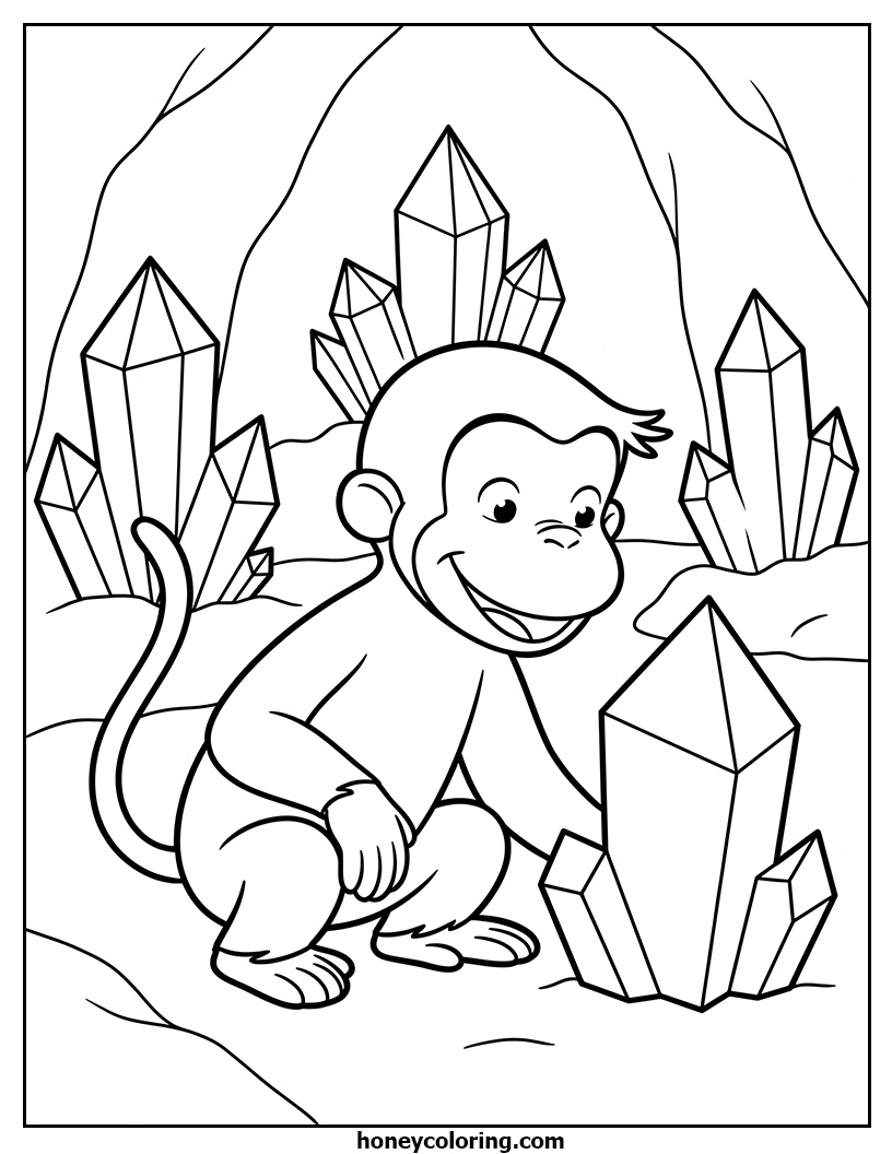 Curious George Coloring Printout