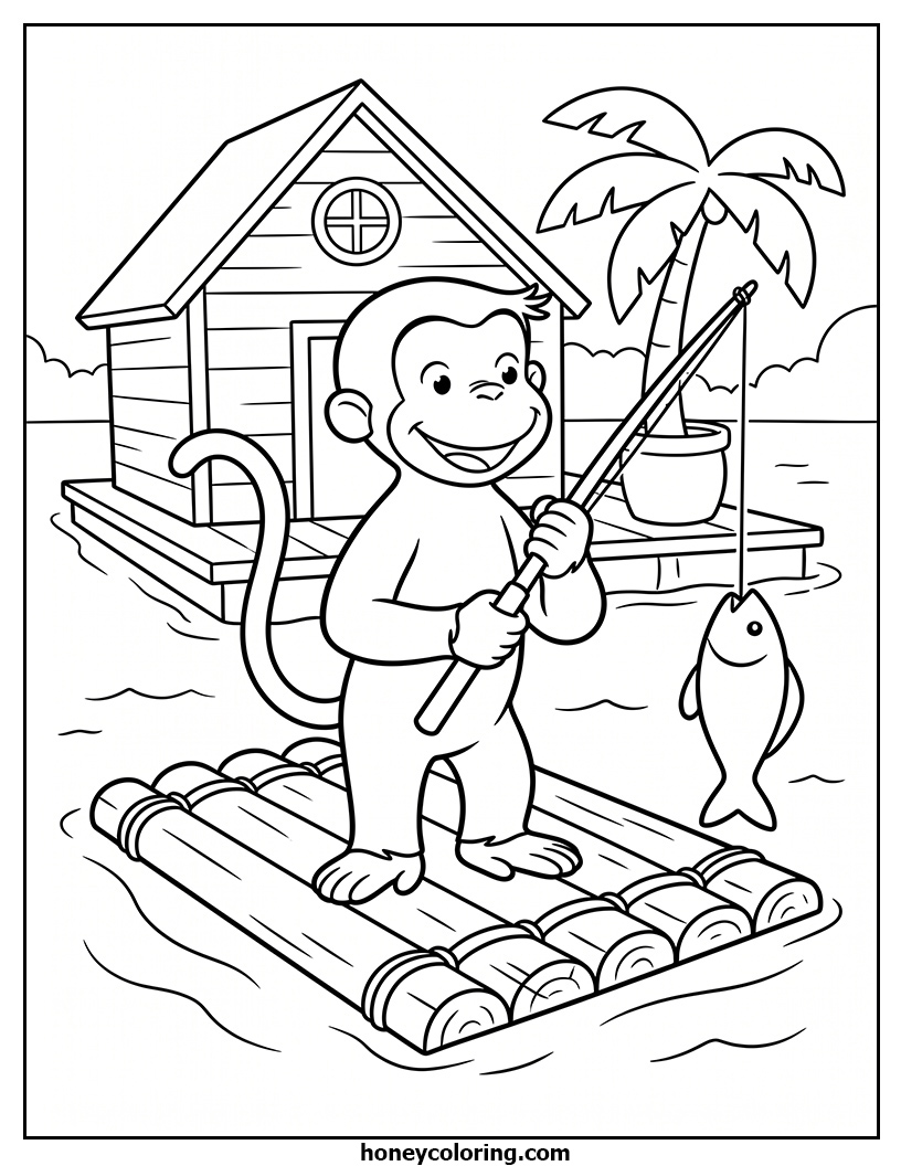Curious George Coloring Project