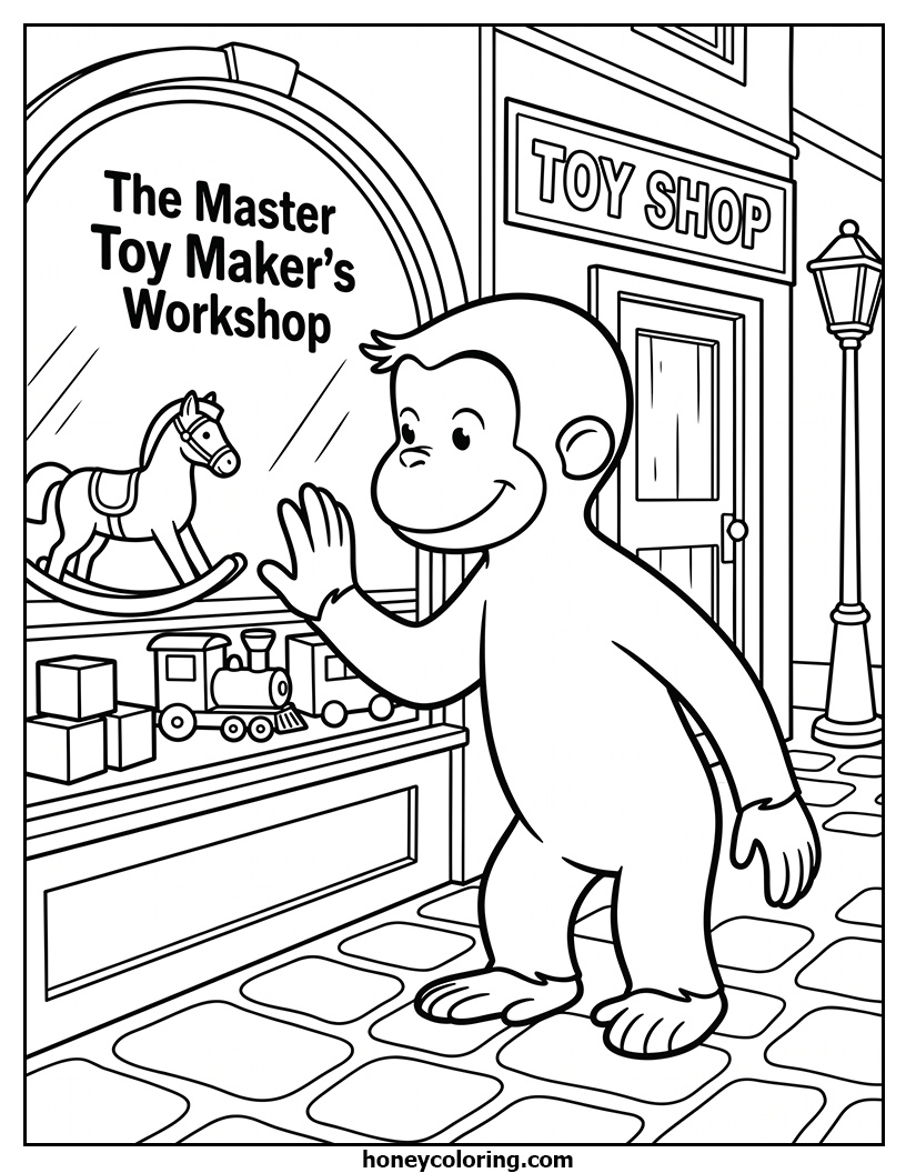 Curious George Coloring Sheet