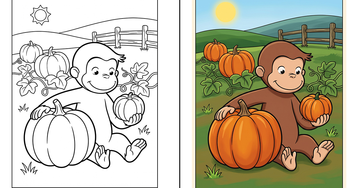 Curious George Coloring Pages Curious George featured image