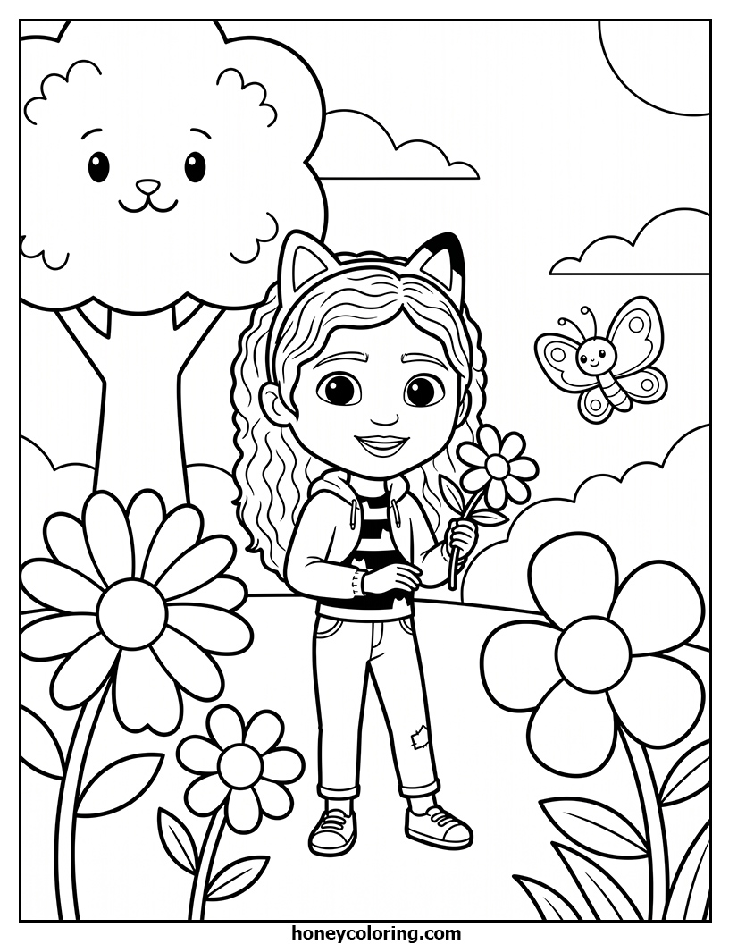 Gabby's Dollhouse Coloring Printout