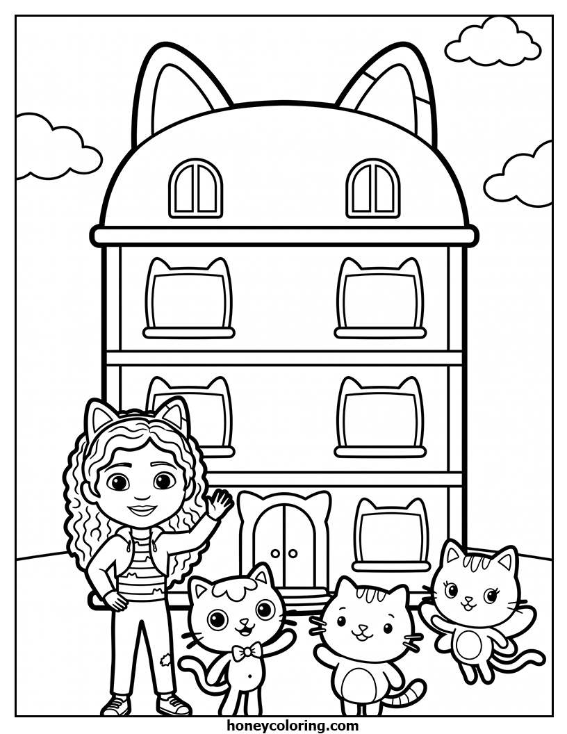 Gabby's Dollhouse Coloring Resource
