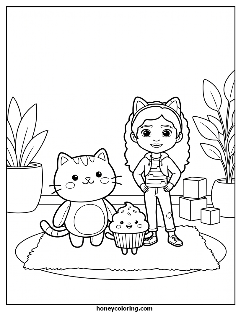 Gabby's Dollhouse Creative Activity Page