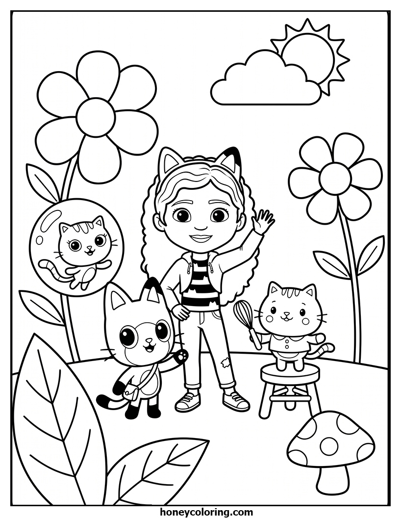 Gabby's Dollhouse Printable Design