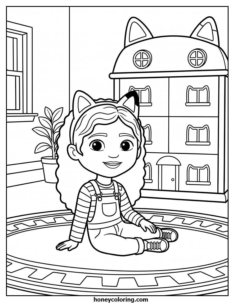 Gabby's Dollhouse Printable Drawing