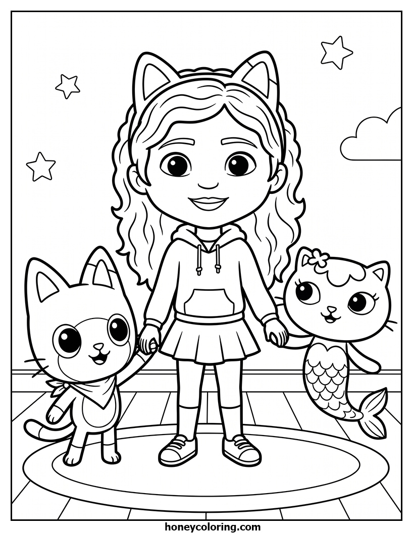 Gabby's Dollhouse Printable Worksheet