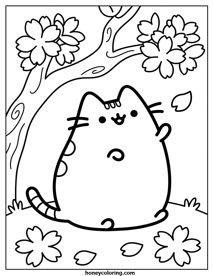 Pusheen Coloring Page