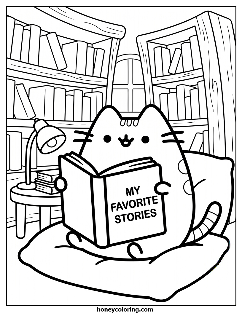 Pusheen Coloring Printable