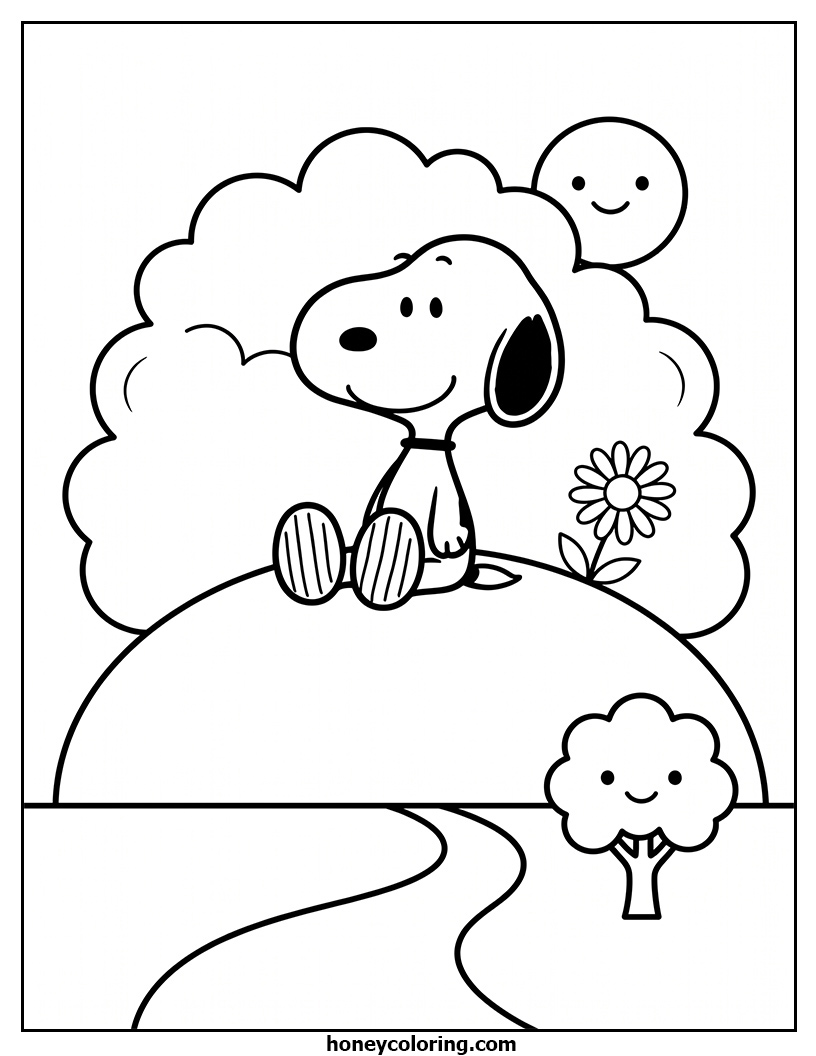 Snoopy Coloring Activity