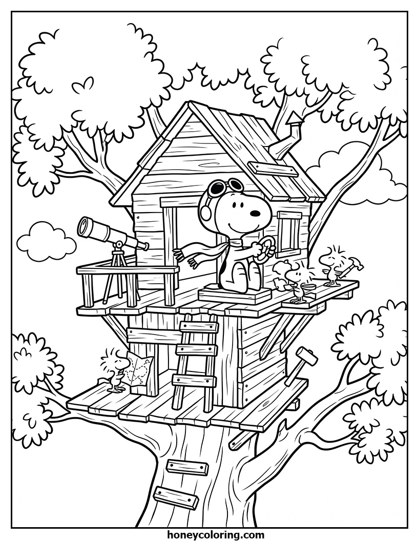 Snoopy Coloring Page