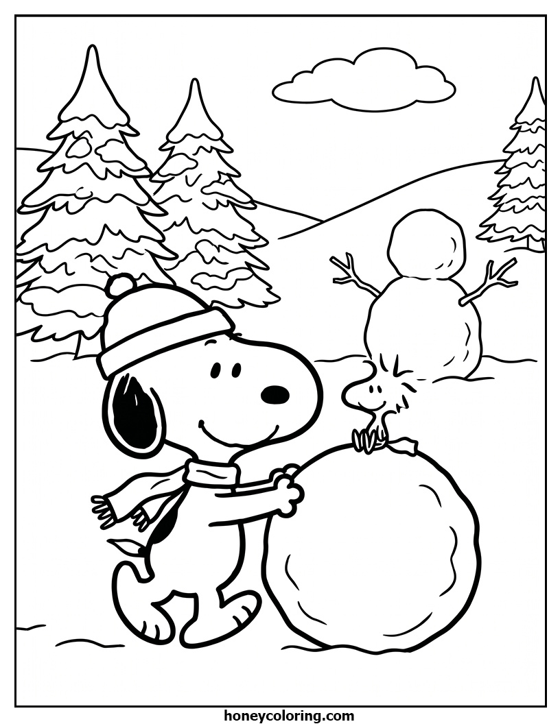 Snoopy Coloring Printable
