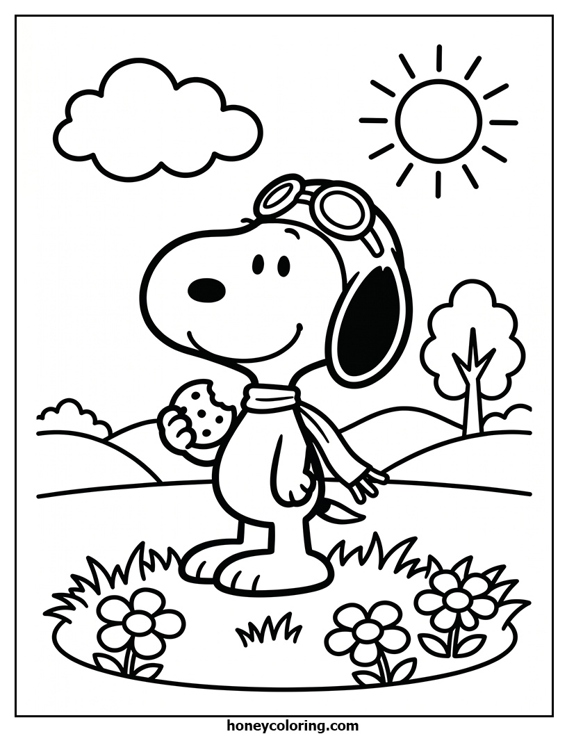 Snoopy Printable Activity Sheet