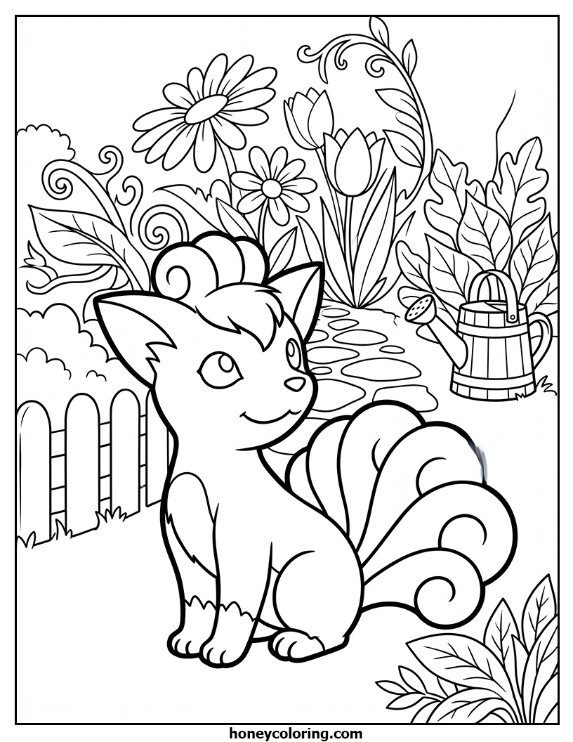 Vulpix Coloring Activity