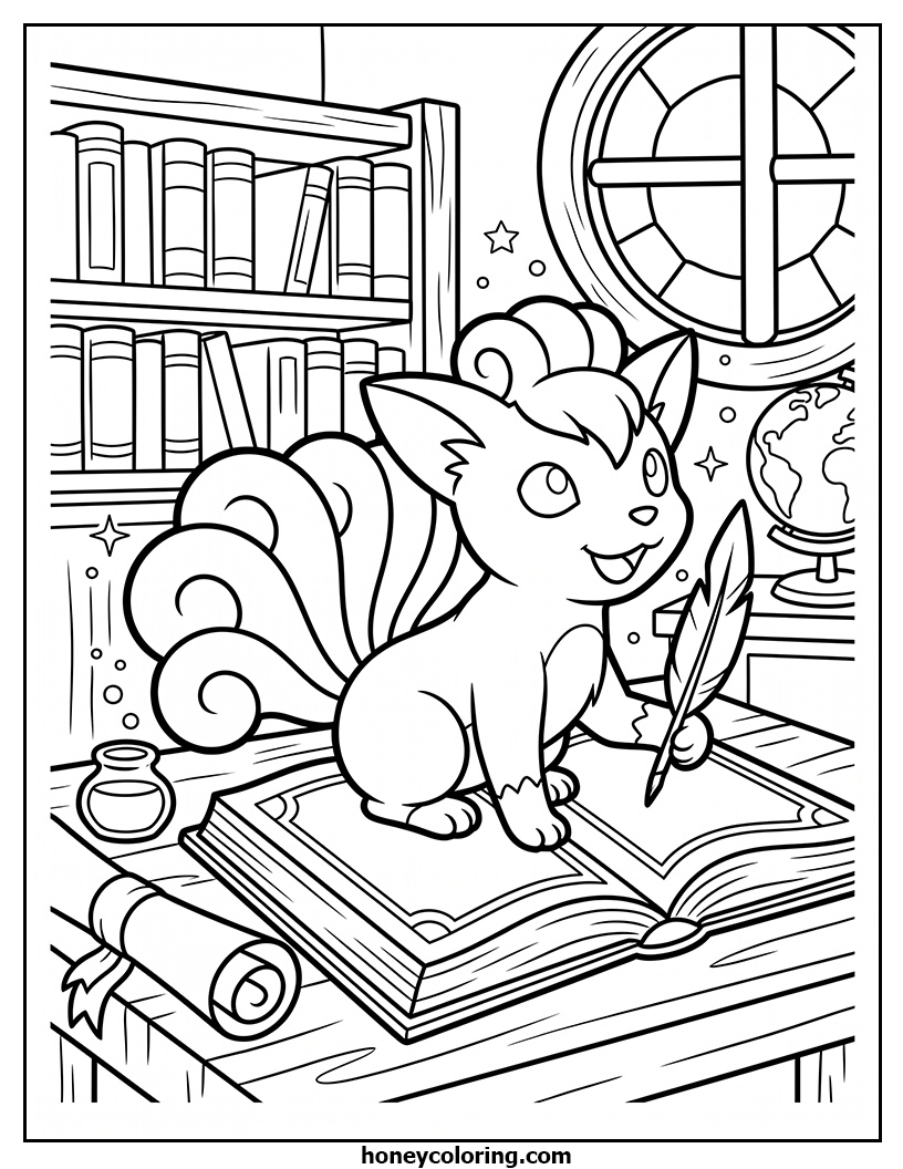Vulpix Coloring Resource