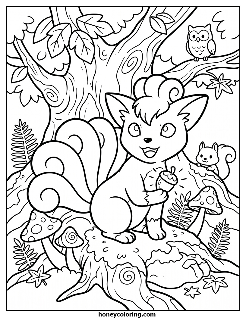 Vulpix Coloring Sheet