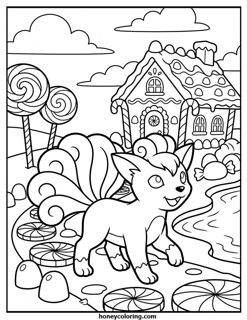 Vulpix Printable Activity Page
