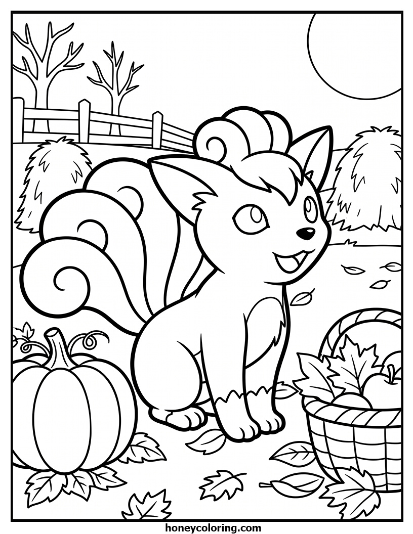 Vulpix Printable Craft Activity