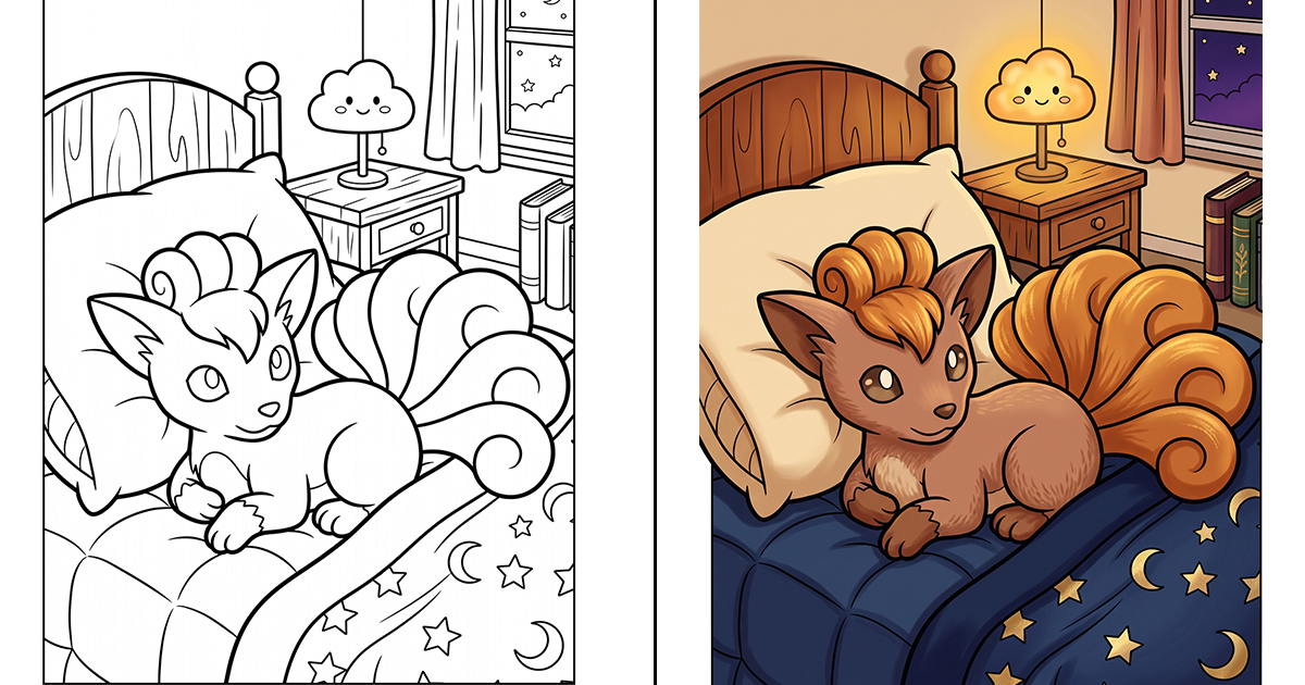 Vulpix Coloring Pages Vulpix featured image