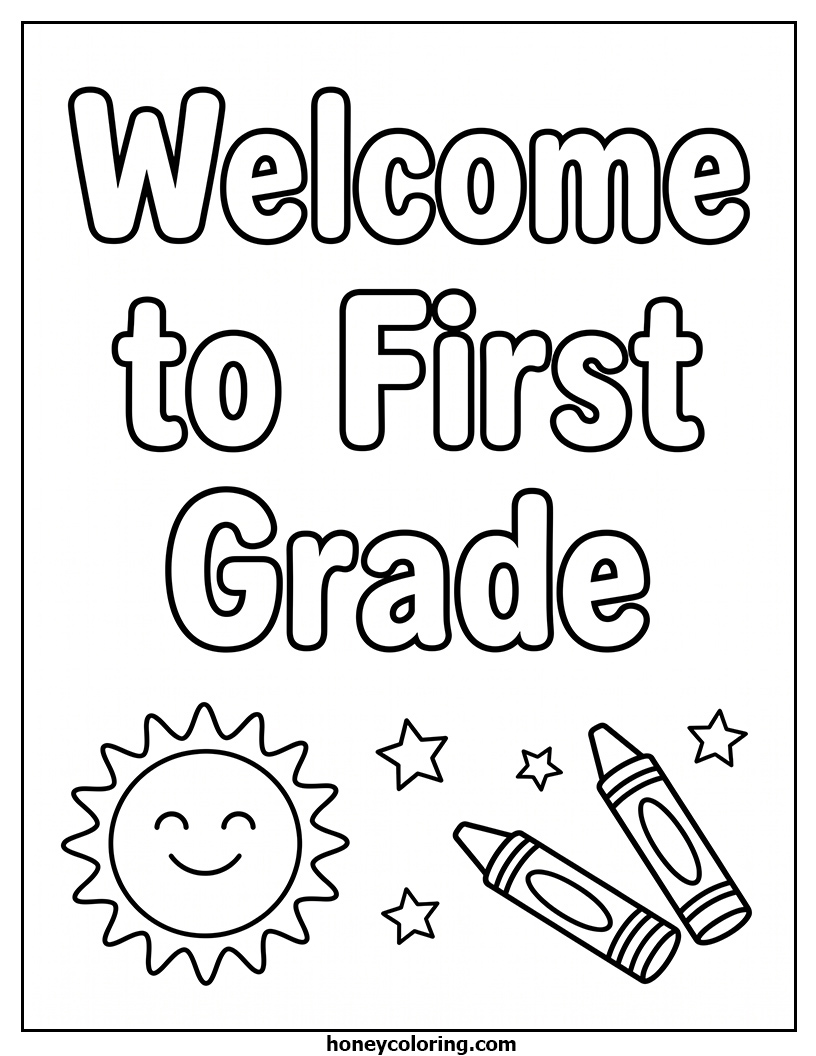 Welcome to First Grade Coloring Resource