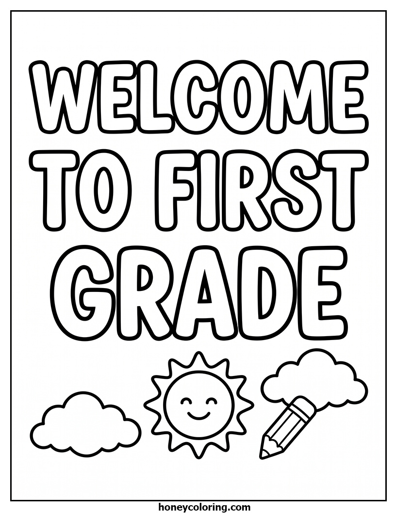Welcome to First Grade Drawing Template