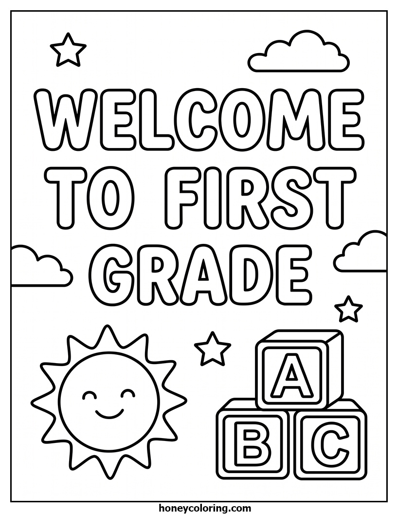Welcome to First Grade Printable PDF