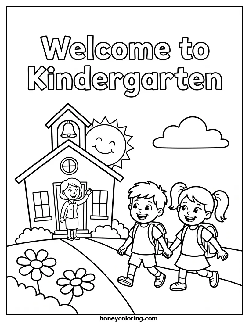 Welcome to Kindergarten Activity Worksheet