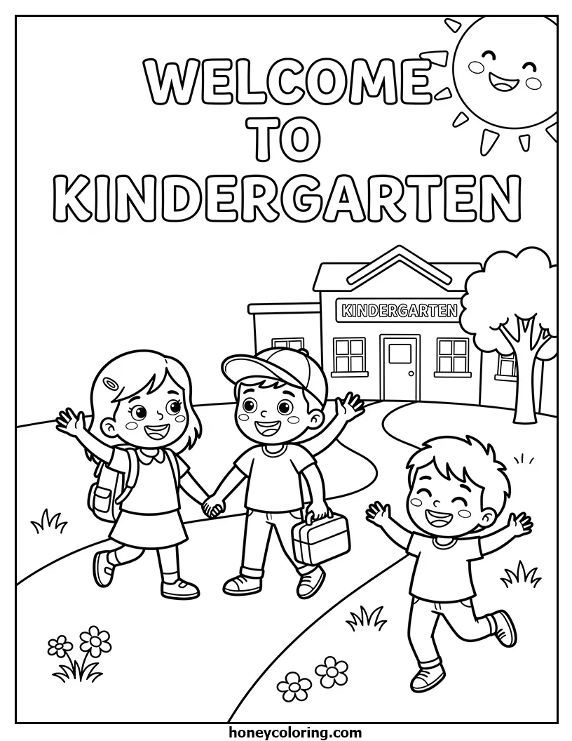 Welcome to Kindergarten Printable Craft Activity
