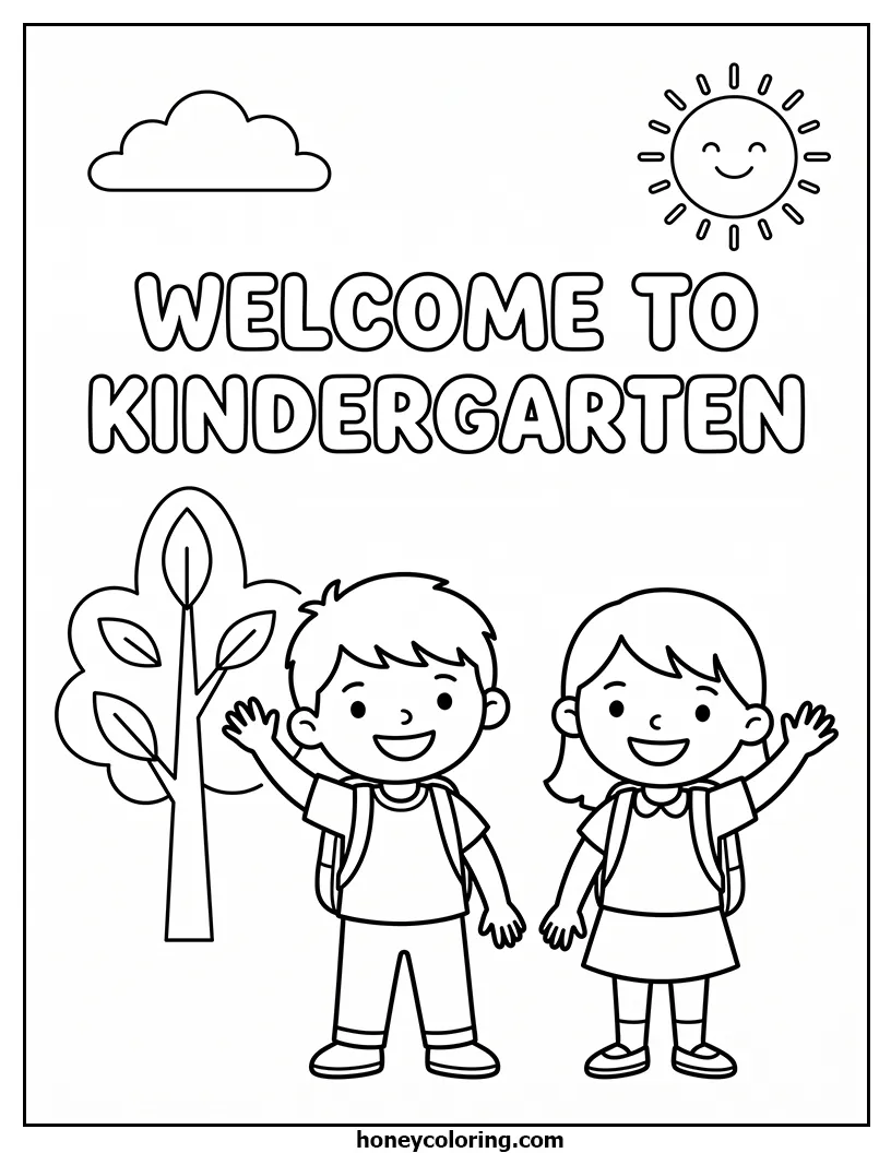 Welcome to Kindergarten Printable Download