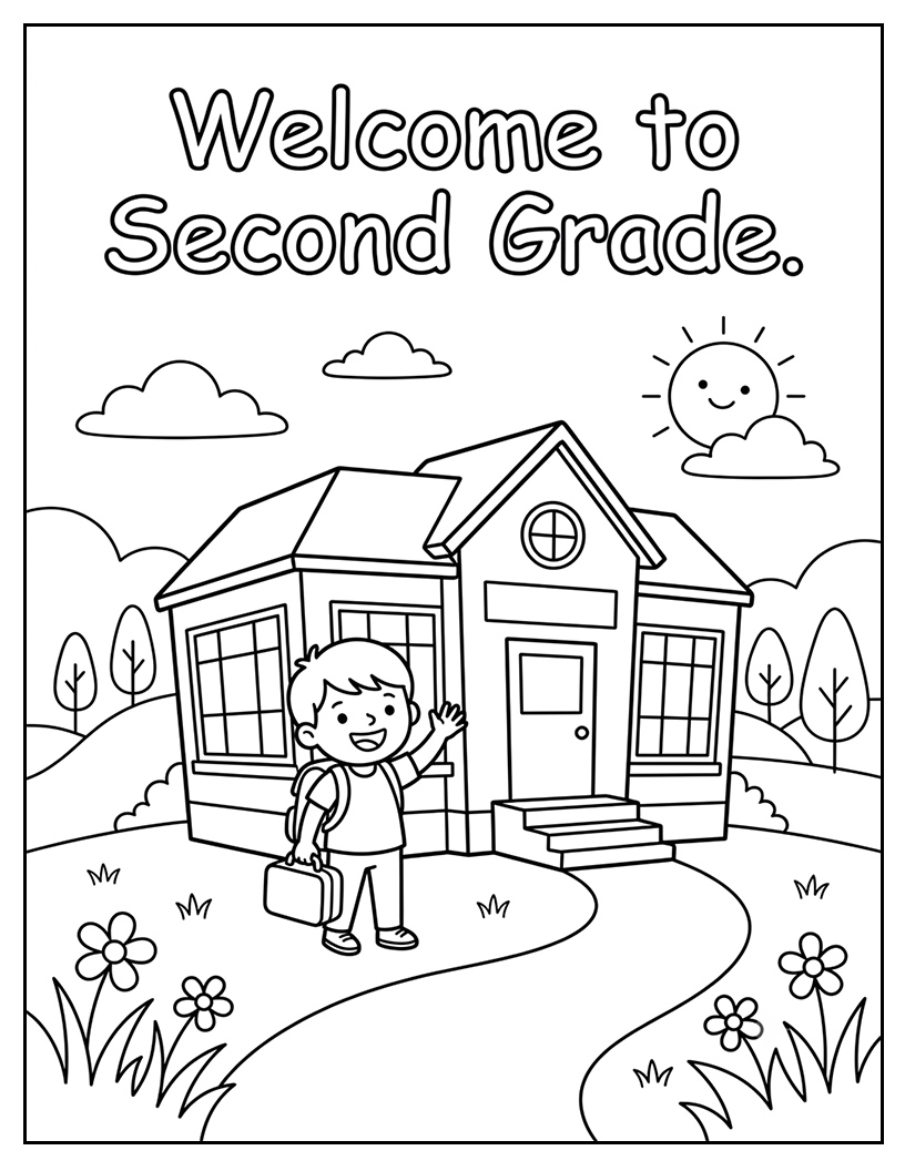 Welcome to Second Grade Printable Craft Activity