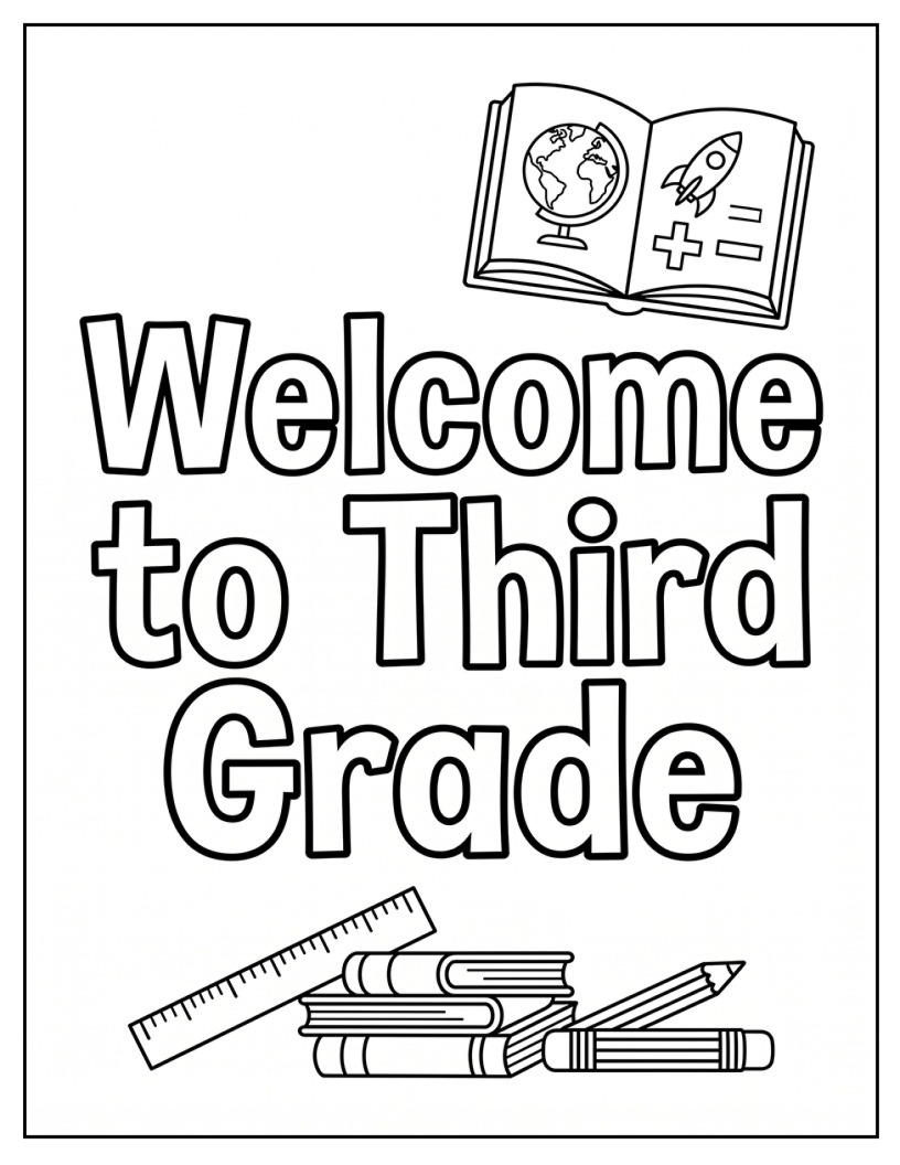 Welcome to Third Grade Printable Activity Page