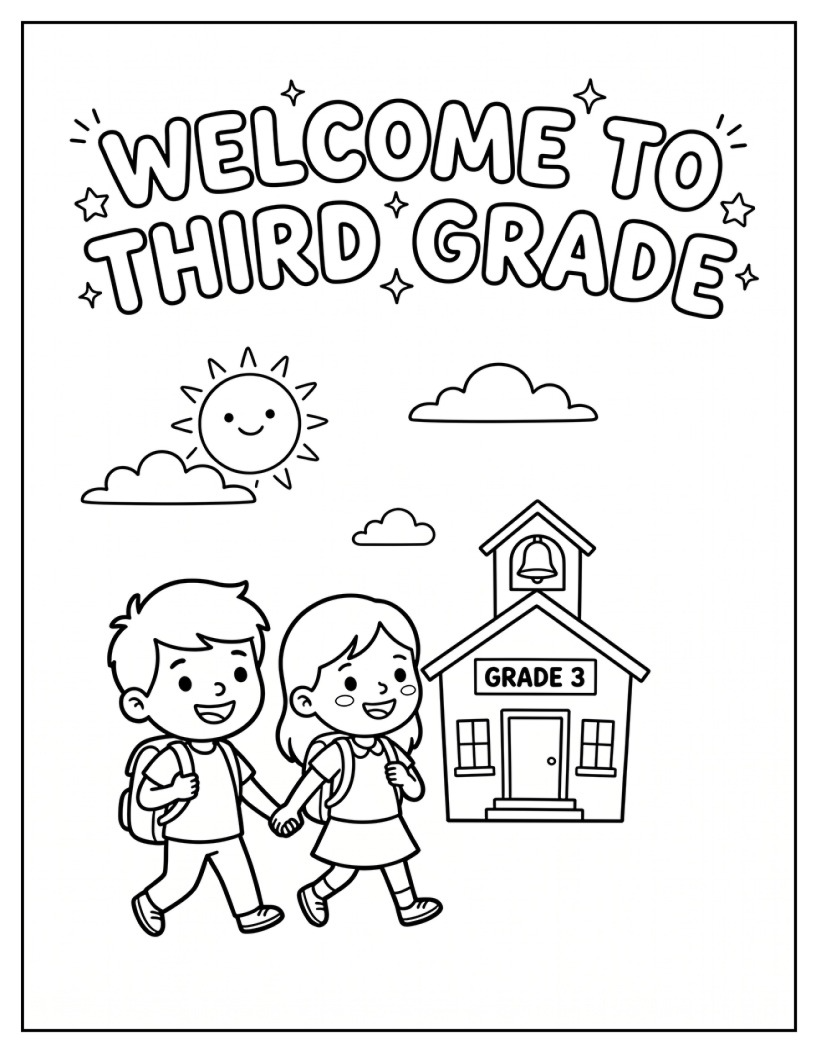 Welcome to Third Grade Printable Artwork