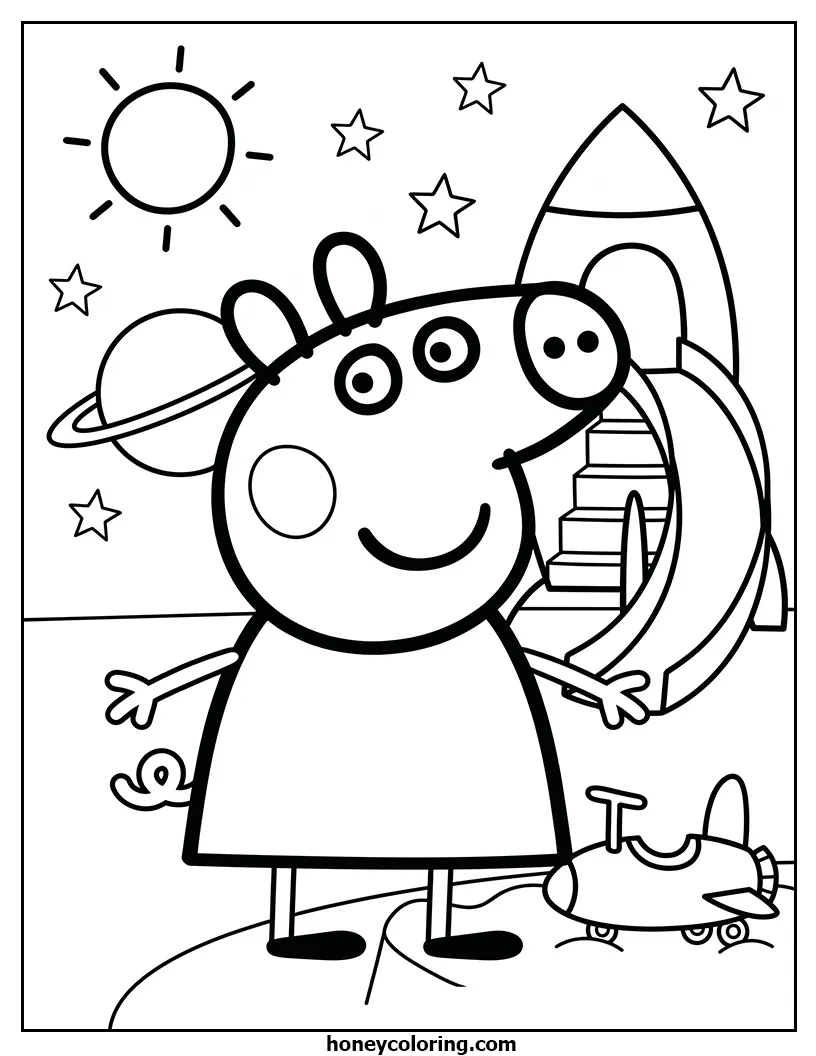 Peppa Pig Coloring Activity