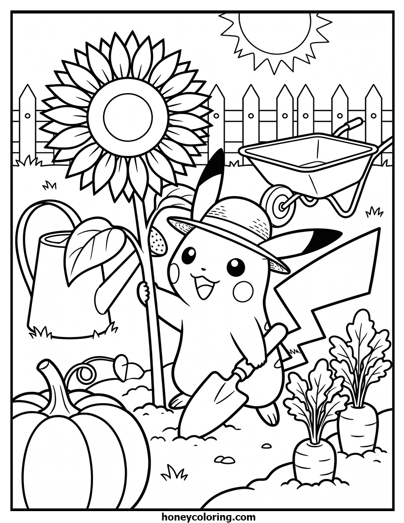 Pikachu Coloring Activity