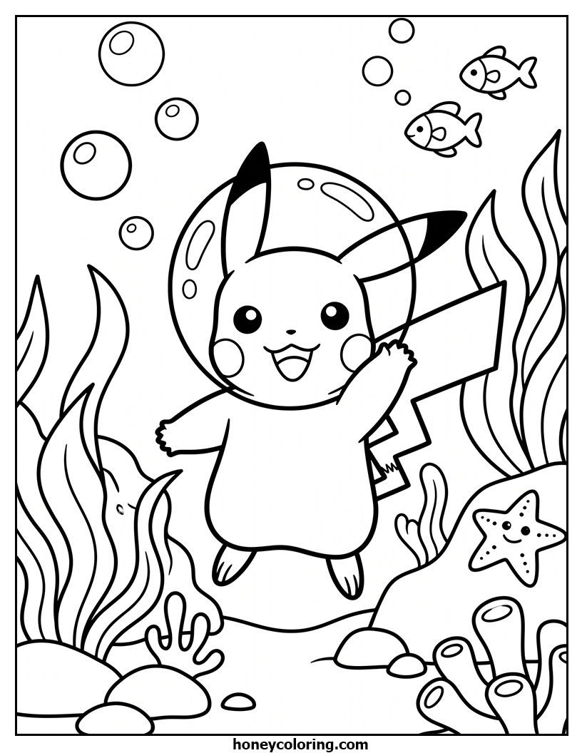 Pikachu Printable Design