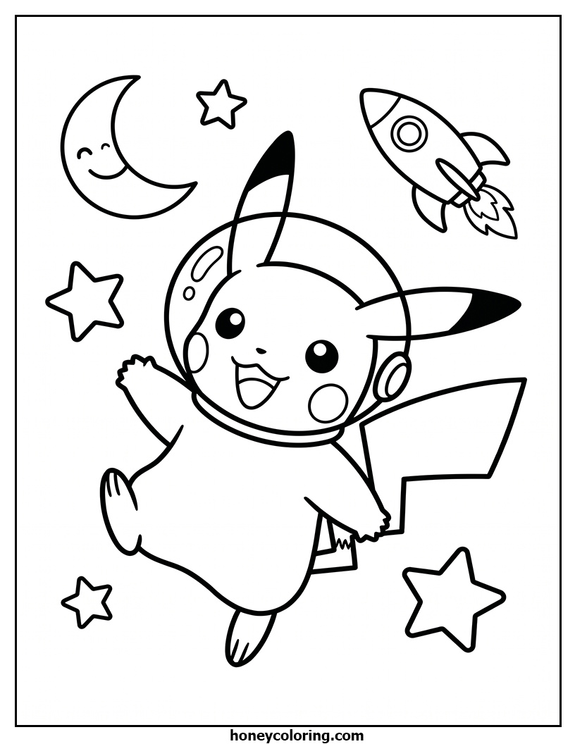 Pikachu Printable Illustration