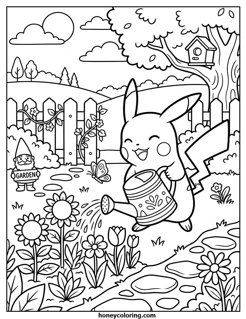Pokemon Black And White Coloring Page