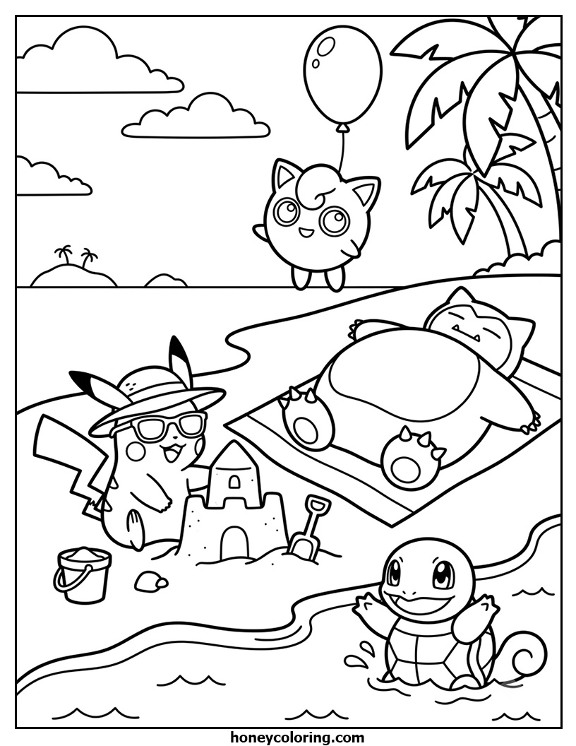 Pokemon Coloring Activity Page