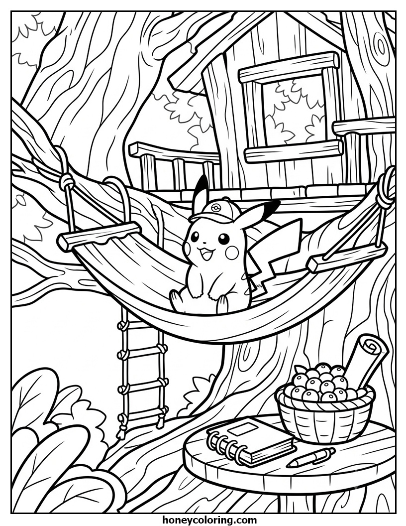Pokemon Coloring Book Page