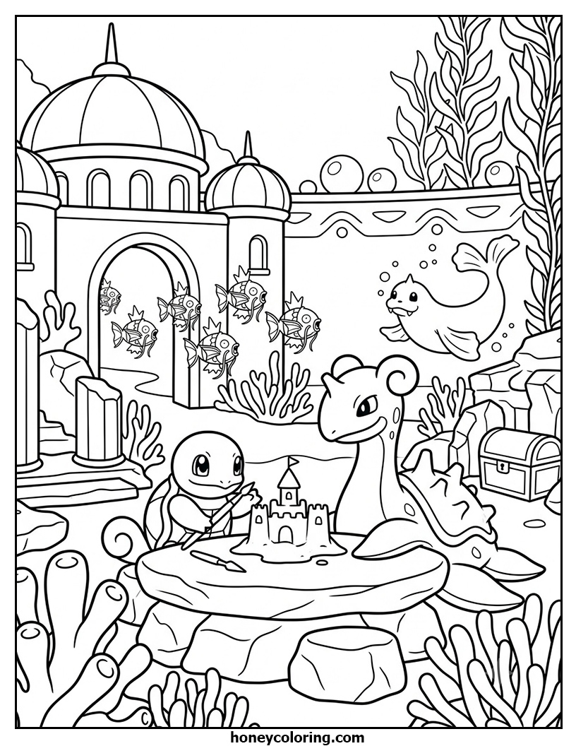 Pokemon Free Coloring Page