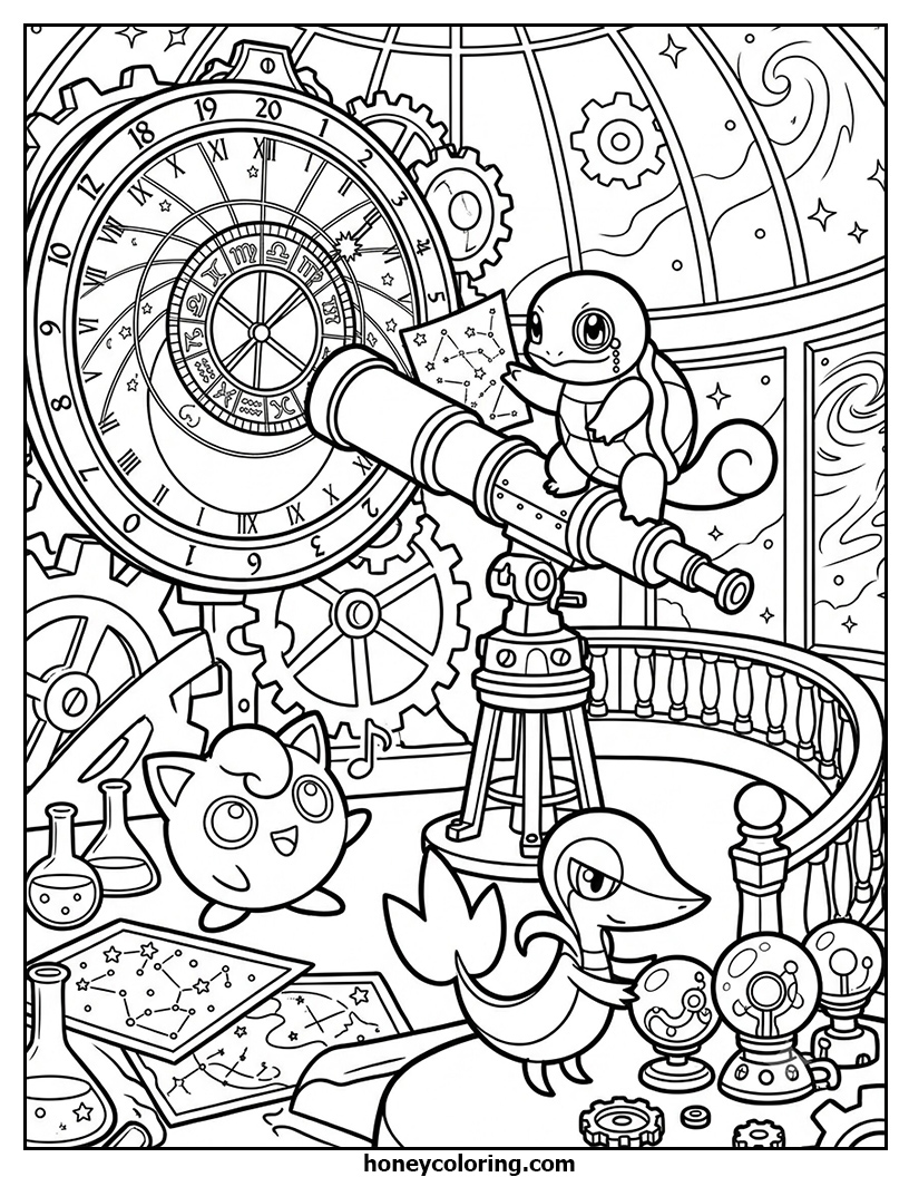 Pokemon Outline Drawing