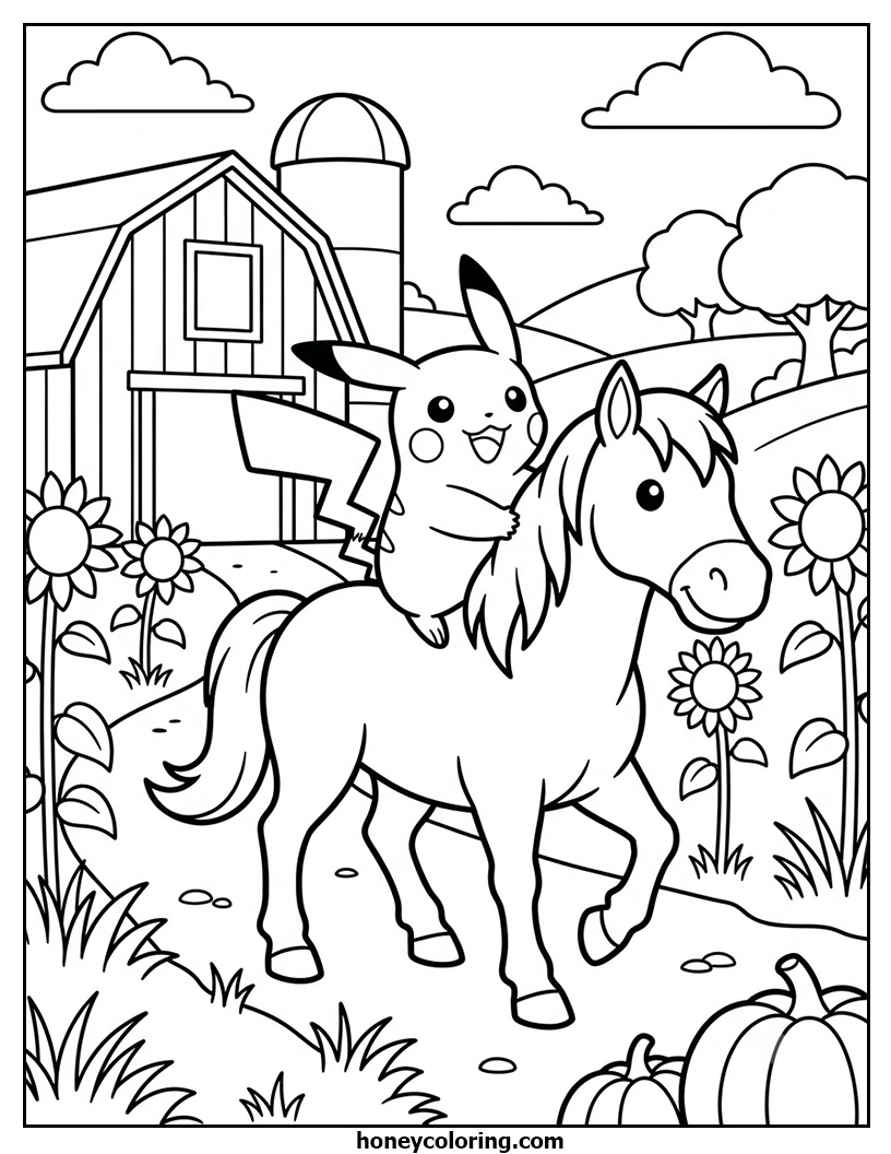 Pokemon PDF Coloring Page