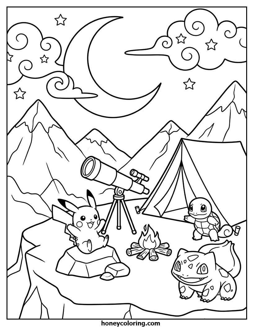 Pokemon Printable Coloring Page